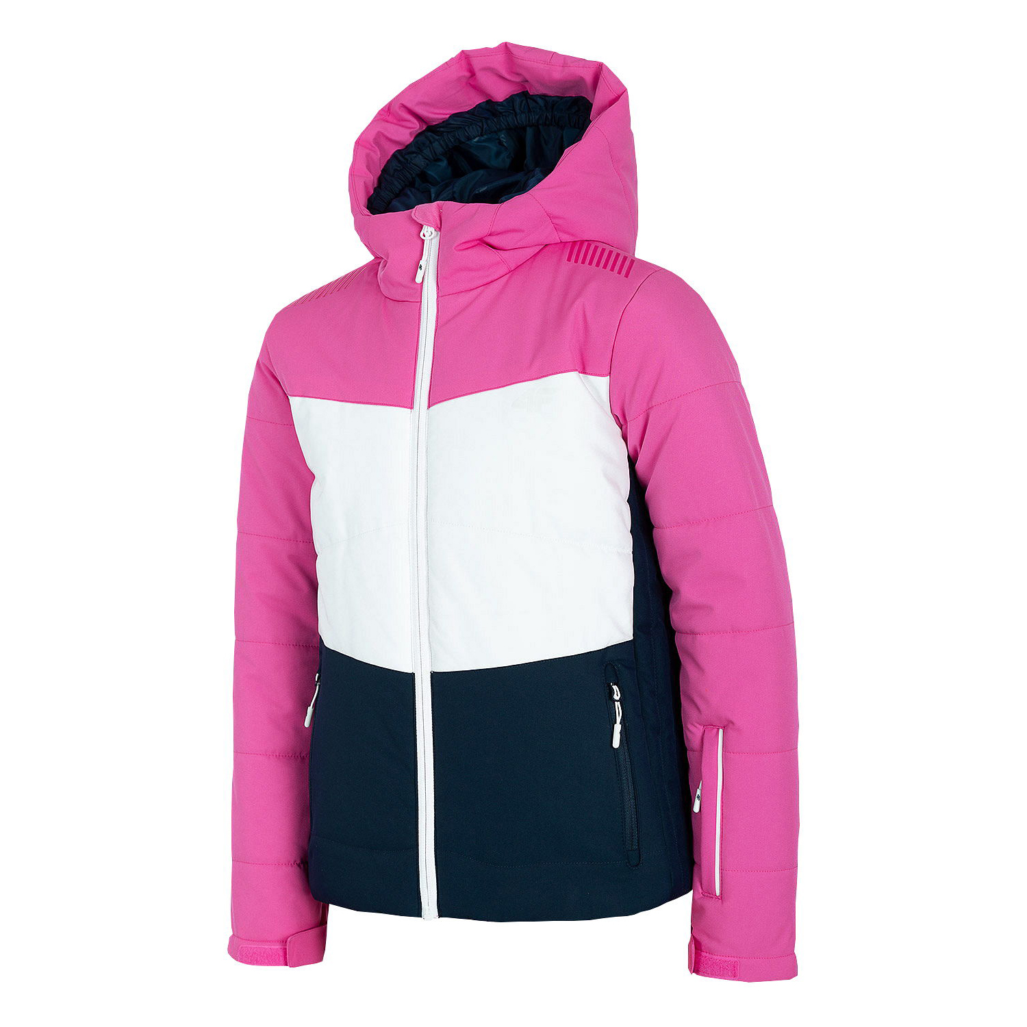 Купить Куртка GIRL'S SKI JACKETS HJZ20-JKUDN002-90S розовый,  белый,  синий р.128, 4F,