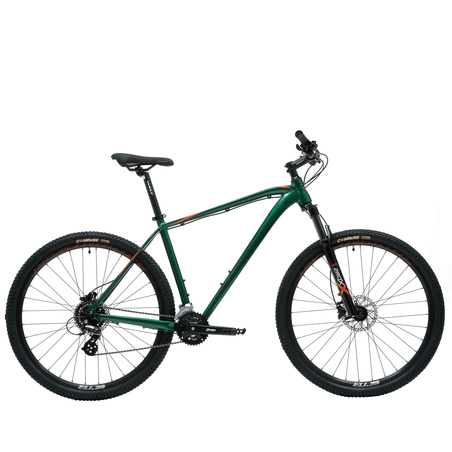 

Велосипед Welt Raven 2.1 HD 29" 2024 18" dark green, Зеленый