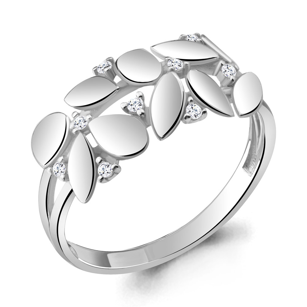 

Кольцо из серебра с фианитом р., Aquamarine 68805А, 68805А_925_р