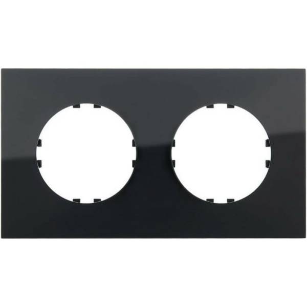 2-постовая рамка LK Studio квадратная, черная, LK Vintage-Quadro 884208-1 рамка lightstar domino quadro 214517