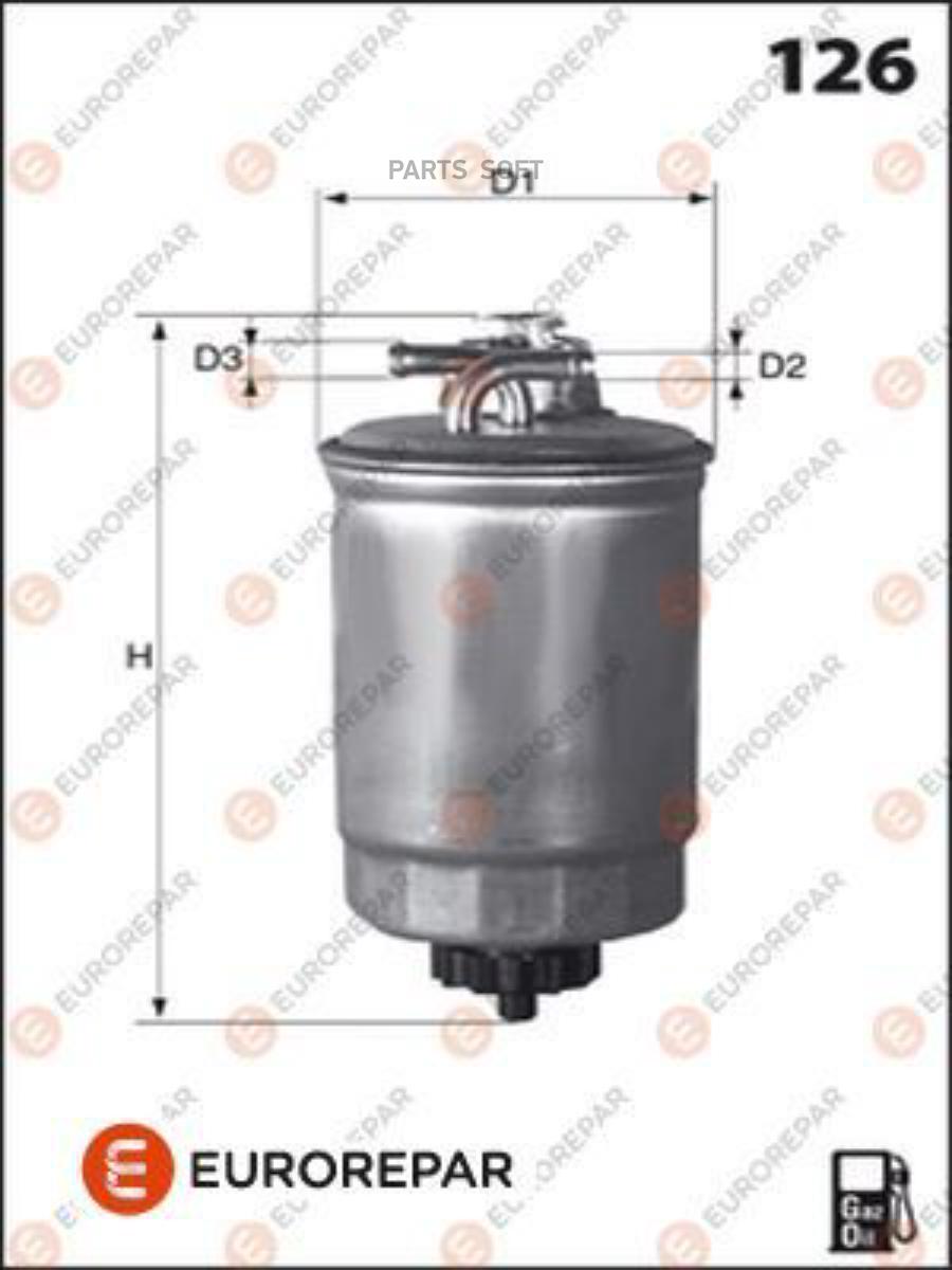 

Фильтр топливный FORD GALAXY/VW SHARAN 1.9 TDI EUROREPAR E148162