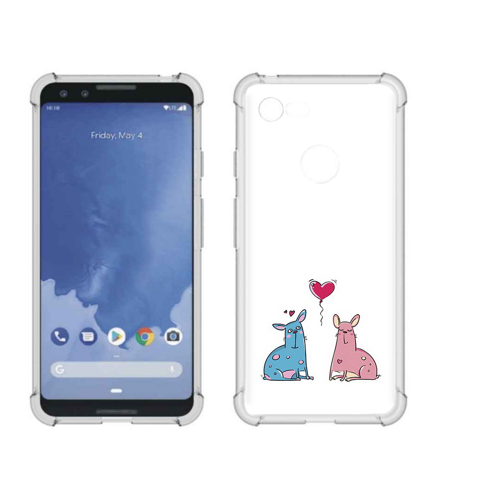 

Чехол MyPads Tocco для Google Pixel 3 Лама любовь, Прозрачный, Tocco