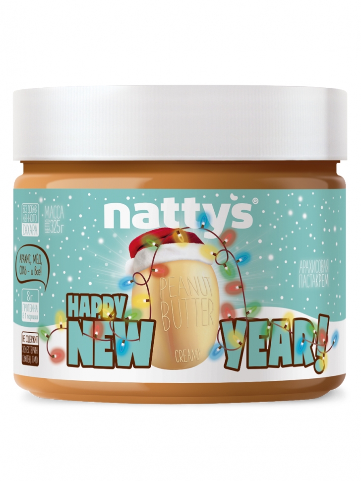 фото Арахисовая паста-крем nattys® creamy new year 325 г