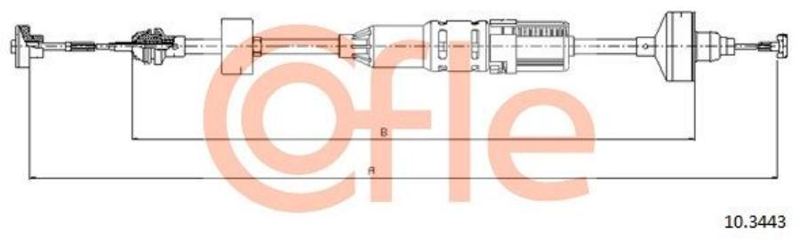 

Трос Сцепления Автомат. Регулировка Vw Golf 1025/745 Mm Cofle арт. 92103443
