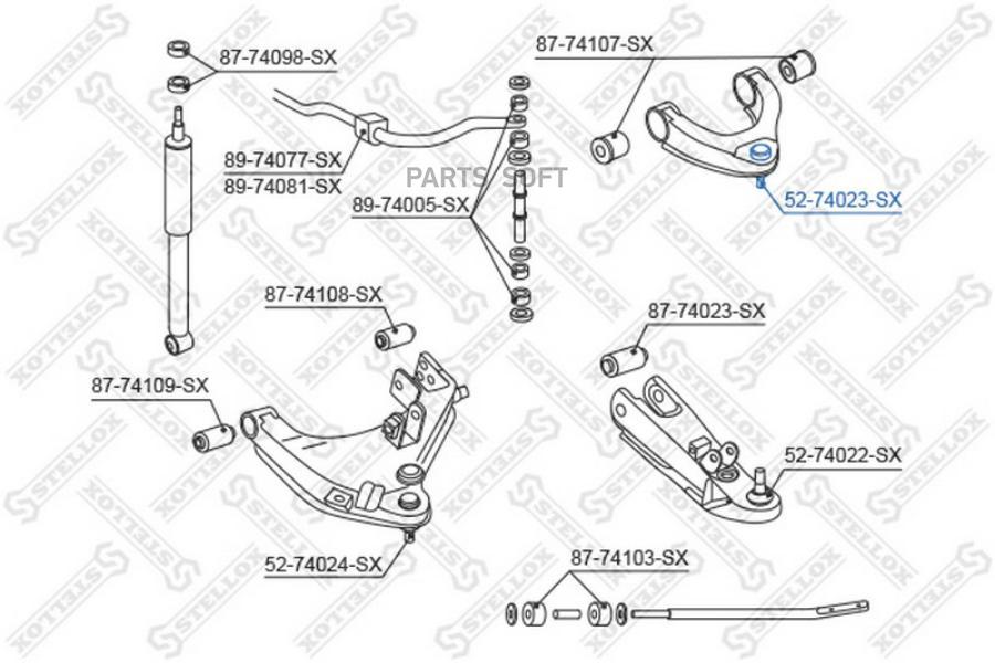 

STELLOX Опора шаровая STELLOX 5274023sx