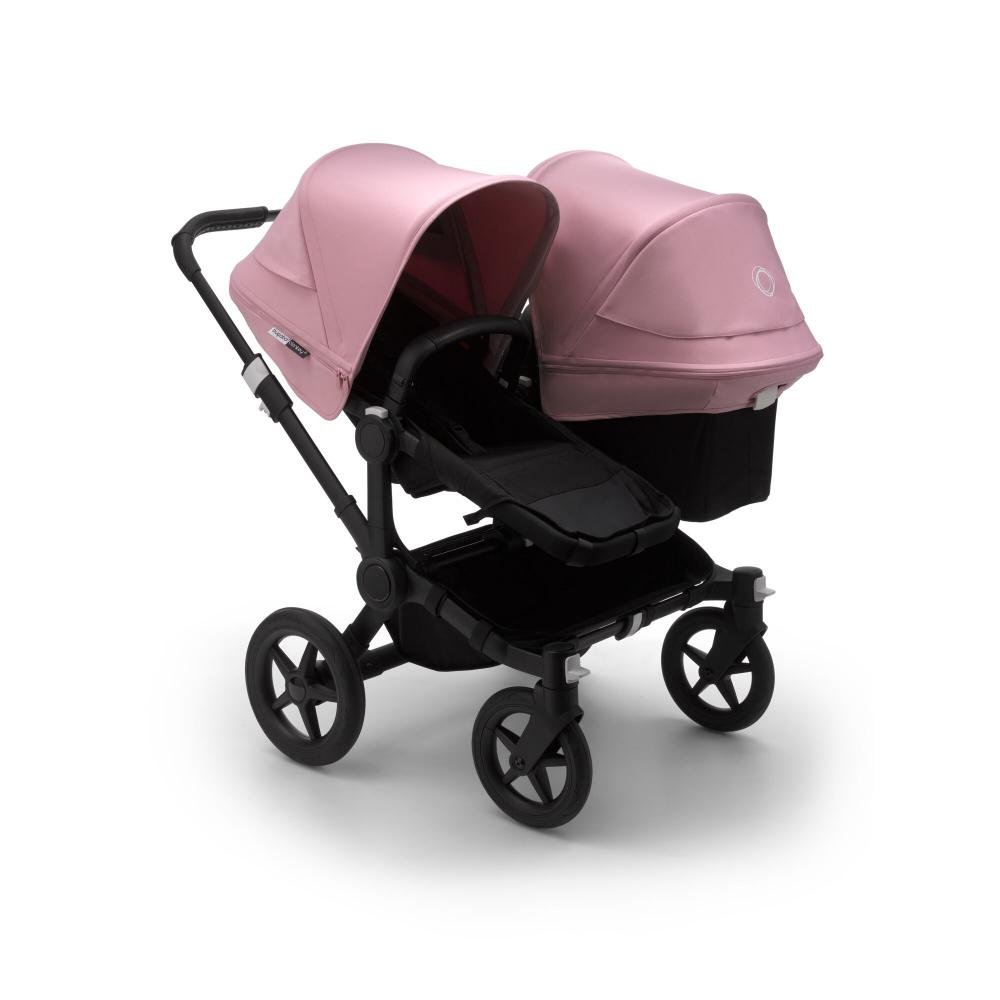 

Коляска 2 в 1 для погодок Bugaboo donkey3 duo black/black/soft pink, Donkey3 Duo