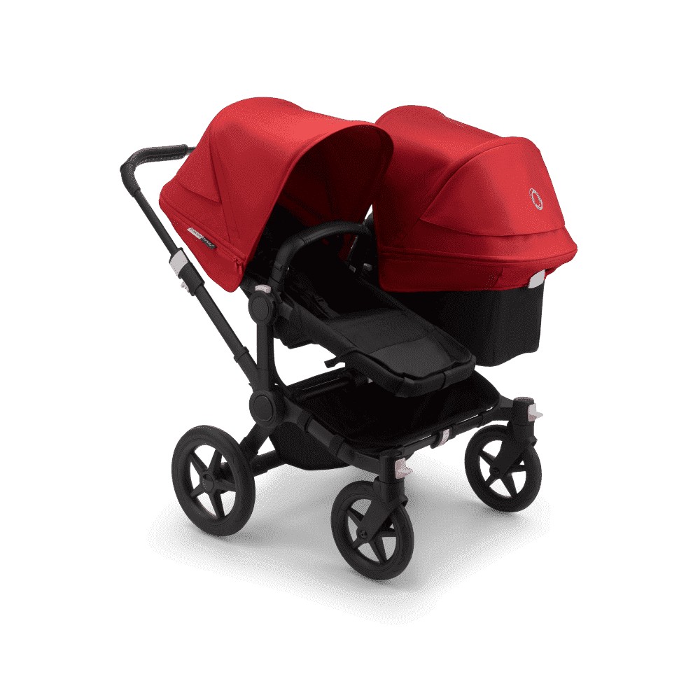 

Коляска 2 в 1 для погодок Bugaboo donkey3 duo black/black/red, Donkey3 Duo