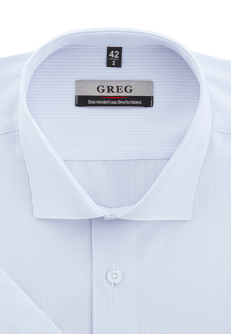 

Рубашка мужская Greg 01-00013734 голубая 37, Голубой, 01-00013734
