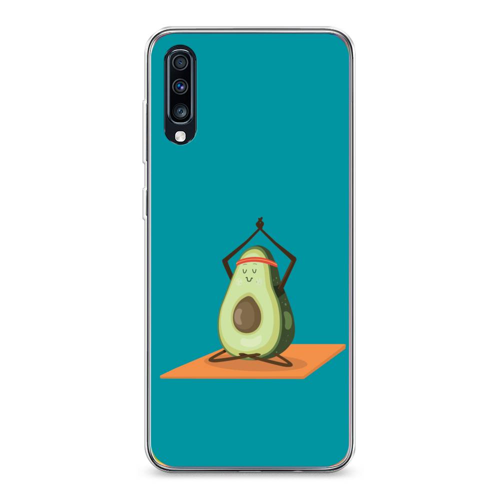 

Чехол на Samsung Galaxy A70 "Расслабься с авокадо", Голубой, 28150-6