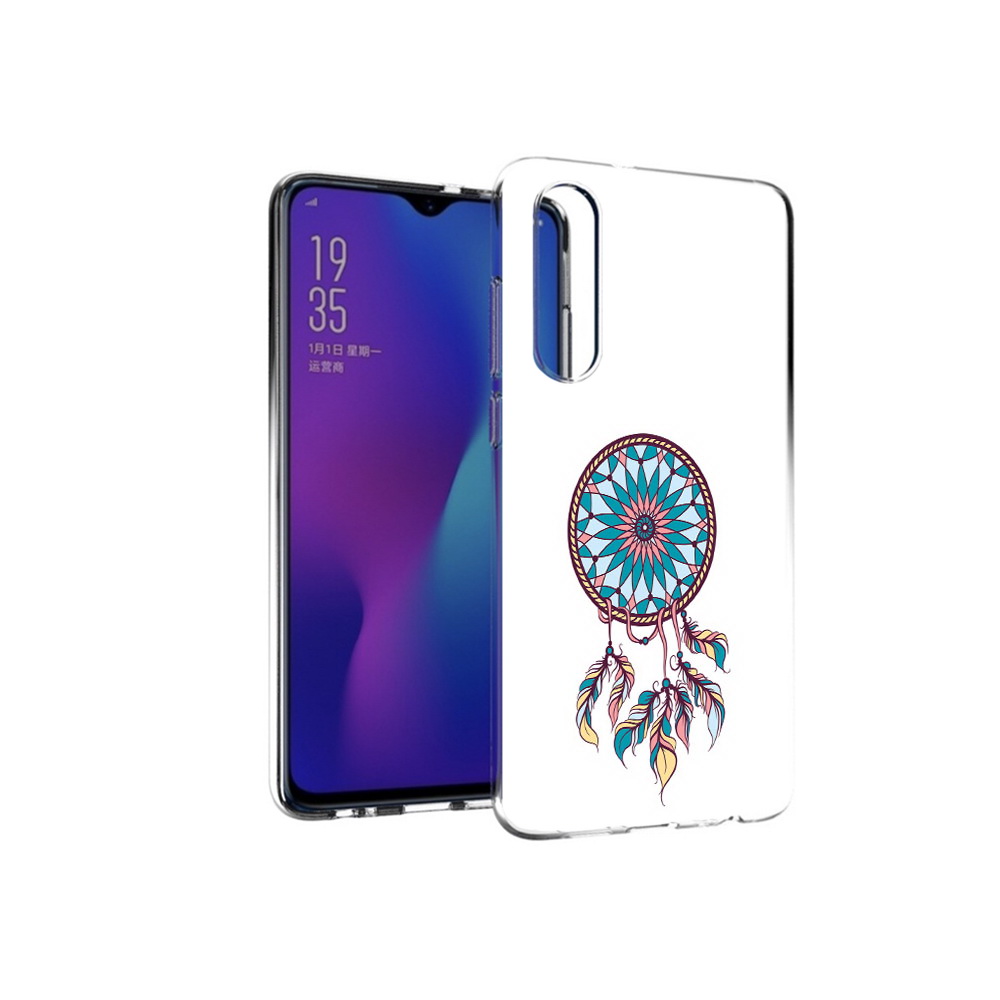 

Чехол MyPads Tocco для Huawei P30 ловец снов синий, Прозрачный, Tocco