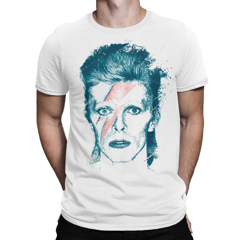 фото Футболка мужская dream shirts david bowie - ziggy stardust 772184222 белая m