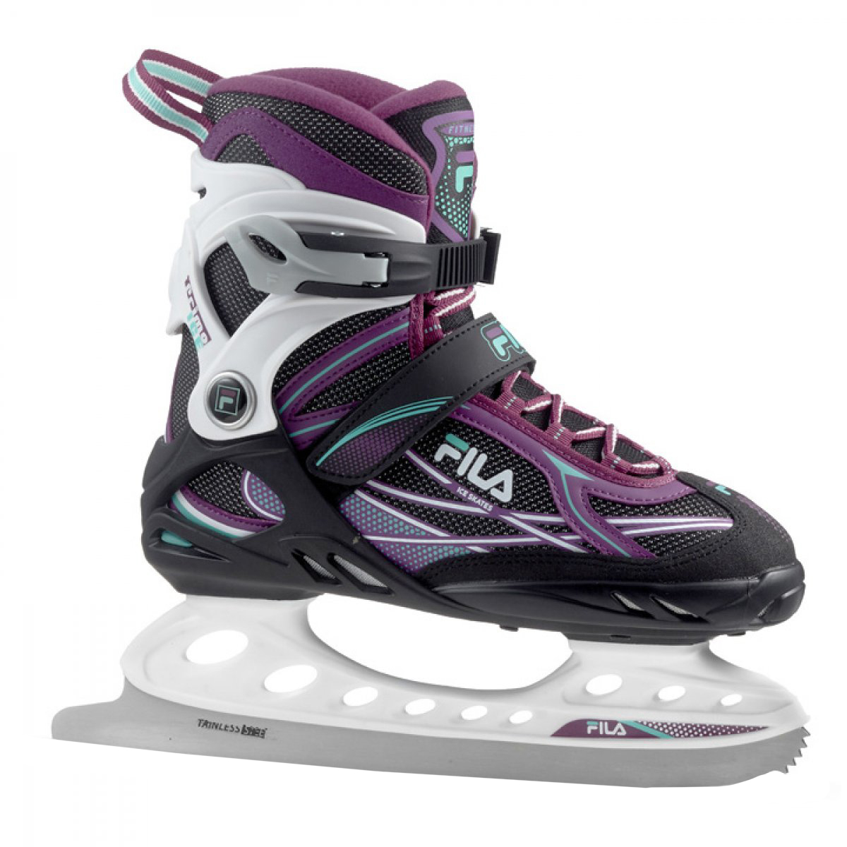 фото Коньки прогулочные fila primo ice lady blk/wht/violet(37,5)