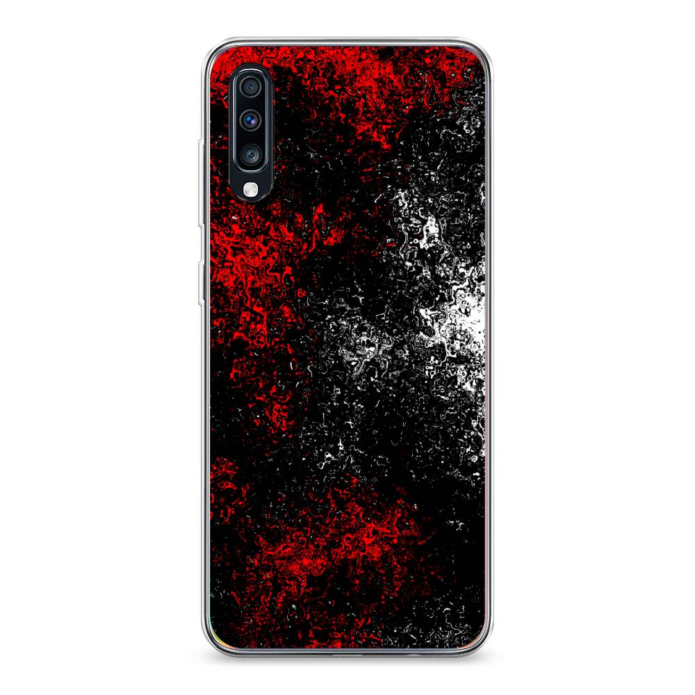 

Чехол для Samsung Galaxy A70 "Монотипия", Красный;черный;белый, 28150-3