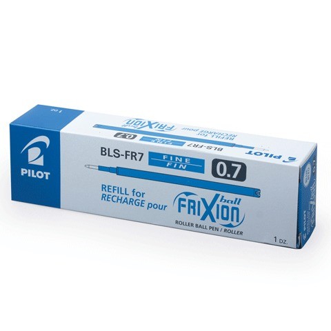 Стержень гелевый Pilot BLS-FR7 для FriXion Ball Pro Clicker 0.7мм cиний 12 штук 600004224998