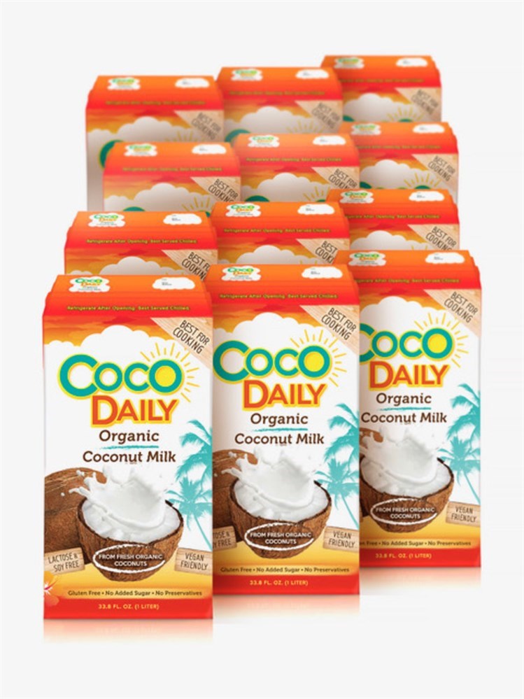 Молоко кокосовое Coco Daily Organic 17-19%, 1 л 12 штук