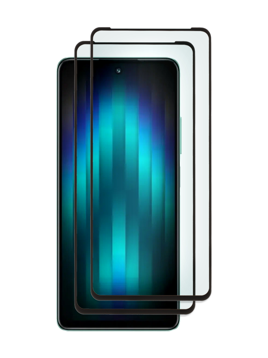 

Защитное стекло 2 шт комплект для Infinix Hot 30 с черной рамкой, ZTG-5D-INF-H30-BLK