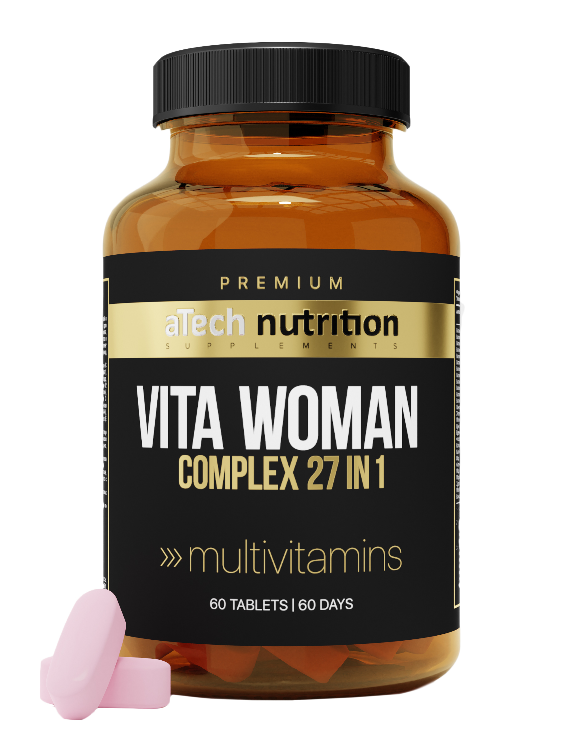фото Витаминно-минеральный комплекс женский atech nutrition premium vita-woman капсулы 60 шт.