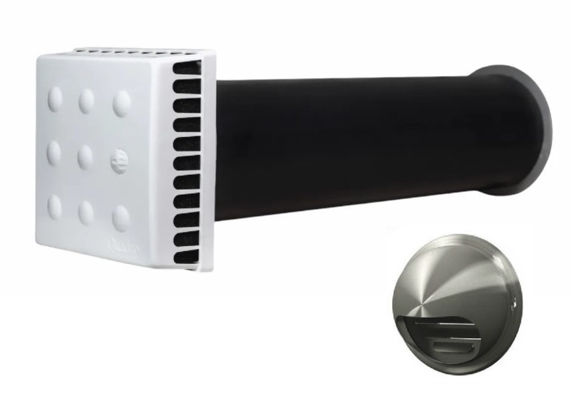 Приточный клапан Airone КИВ Квадро 125 с выходом стенным из нержавеющей стали клапан для бачка ани wc5550 нижний пластиковый