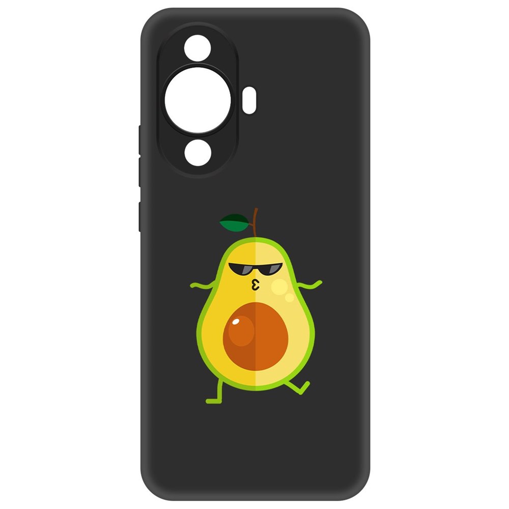 

Чехол-накладка Krutoff Soft Case Авокадо Стильный для Huawei Nova 11, Черный