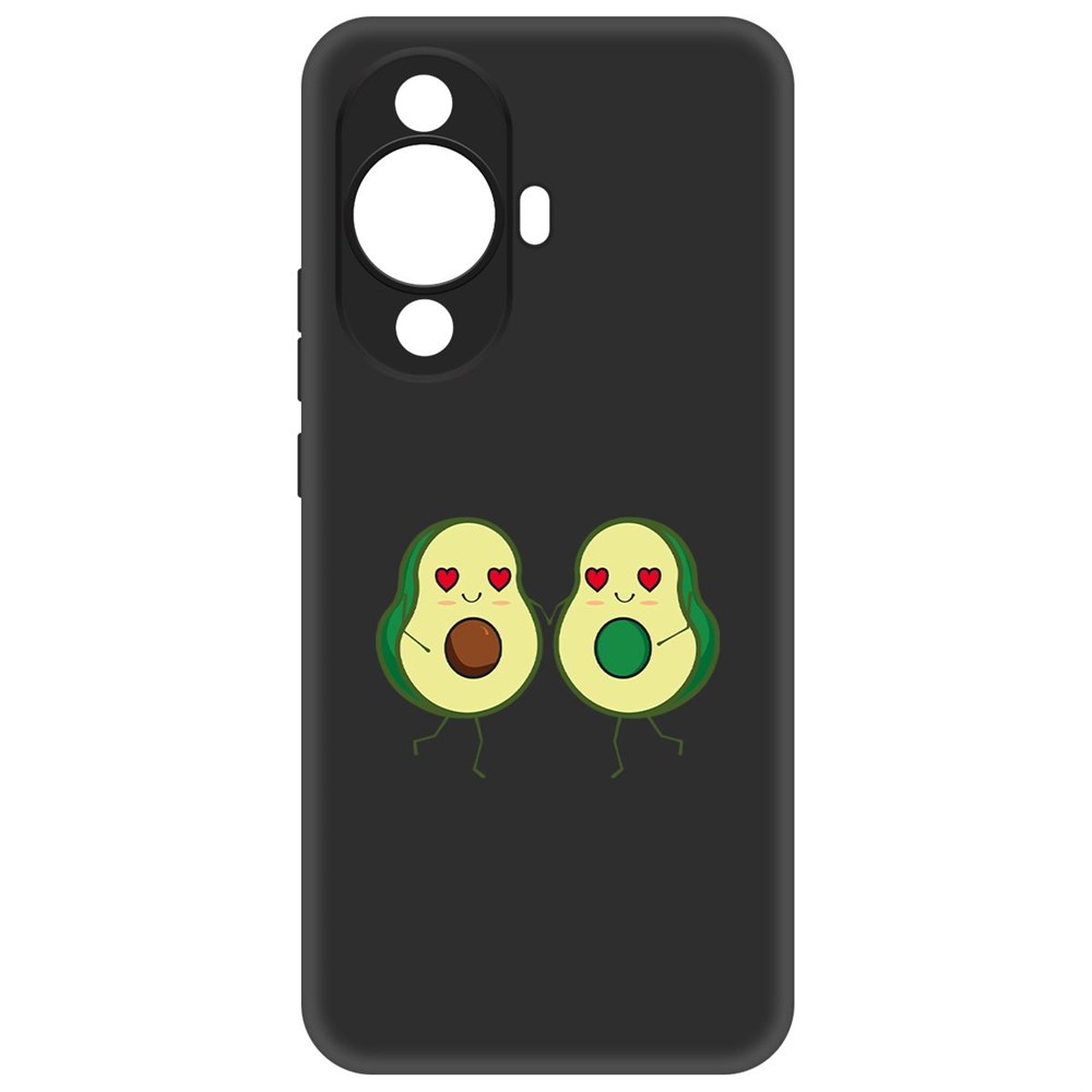 

Чехол-накладка Krutoff Soft Case Авокадо Пара для Huawei Nova 11, Черный