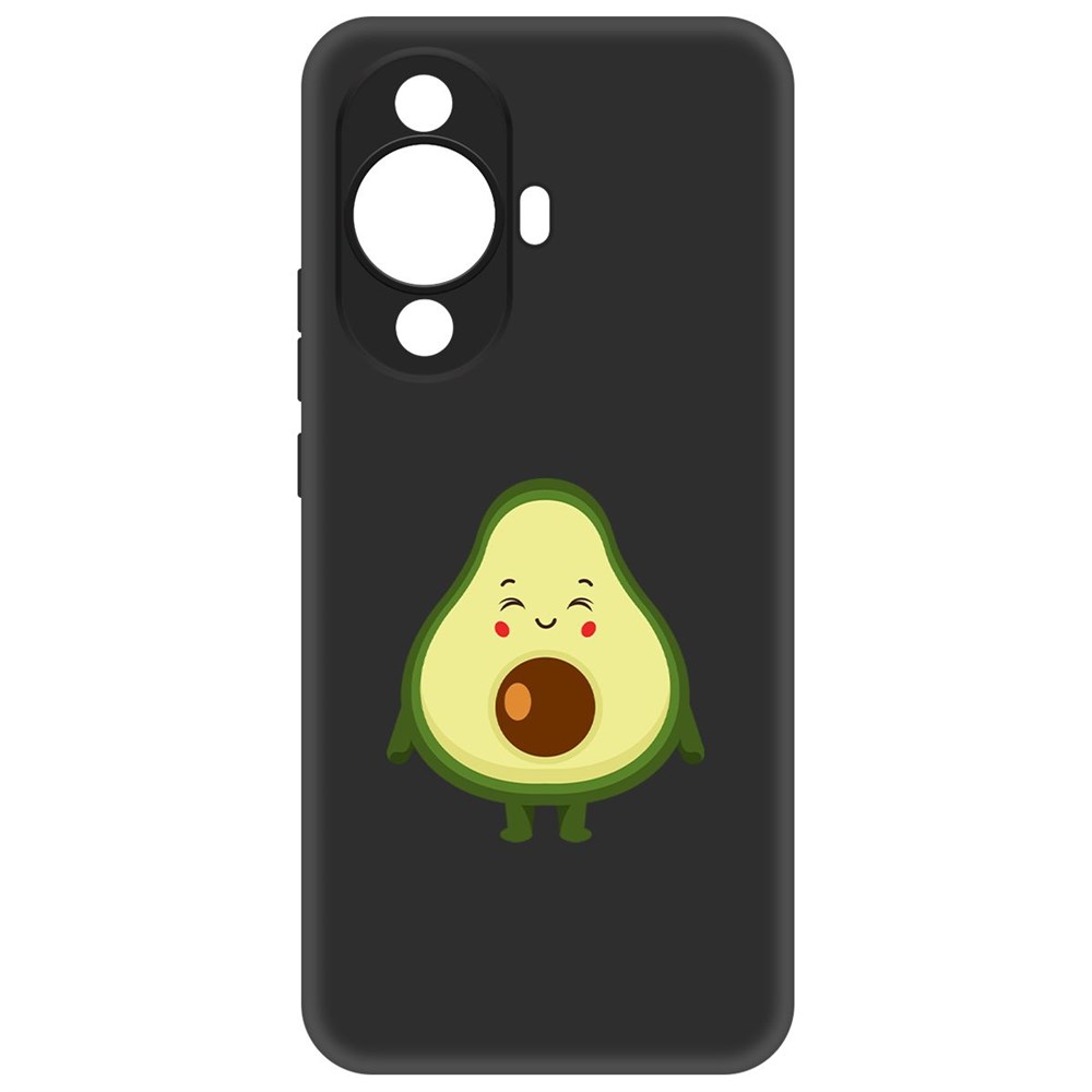 

Чехол-накладка Krutoff Soft Case Авокадо Милый для Huawei Nova 11, Черный