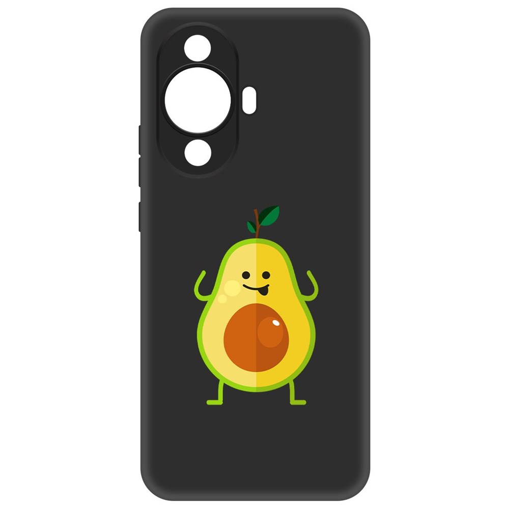 

Чехол-накладка Krutoff Soft Case Авокадо Веселый для Huawei Nova 11, Черный