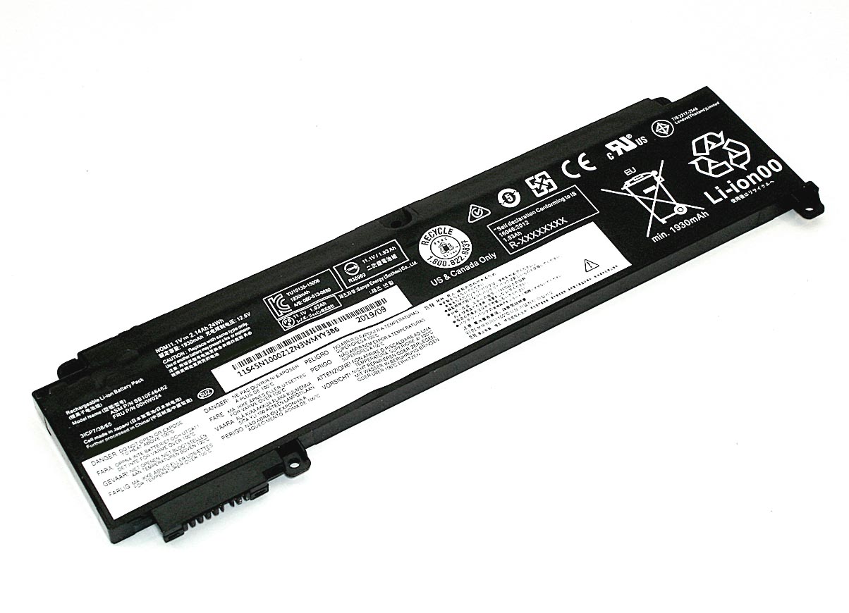 

Аккумулятор для ноутбука Lenovo T460S T470S 01AV405 11.1V 24Wh 1930mAh Black