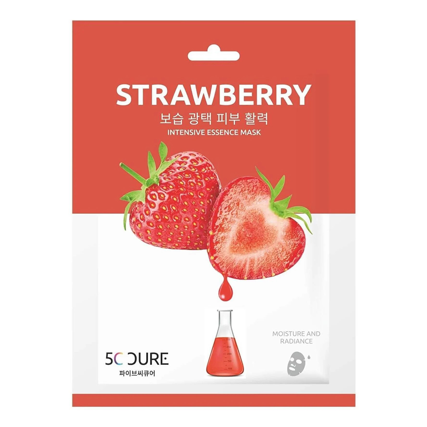 

Маска для лица 5C Cure Ampul Mask увлажняющая, тканевая, с экстрактом клубники, 25 мл