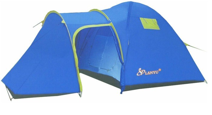 Палатка MiMir Outdoor LY-1636, кемпинговая, 6 мест, blue