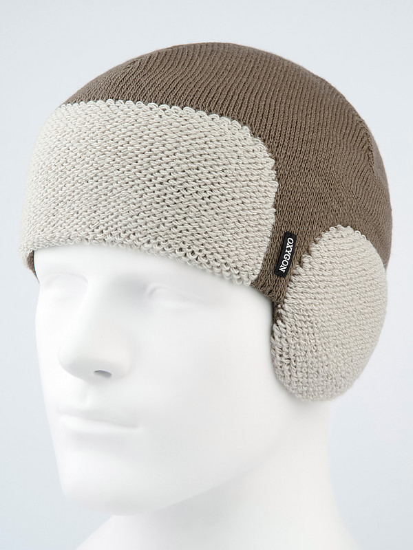 

Шапка ушанка мужская OXYGON Helm коричневая, бежевая, р.54-59, Helm