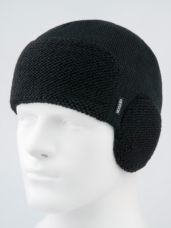 

Шапка ушанка мужская OXYGON Helm черная, р.54-59, Helm