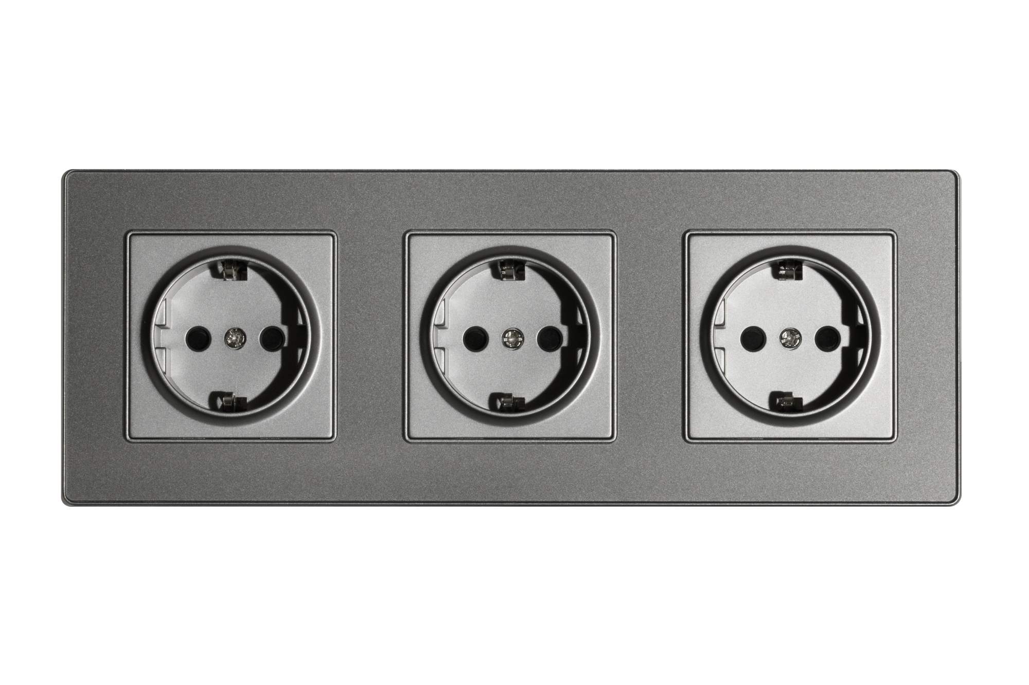 фото Розетка тройная bracket m2g 228 eu socket grey