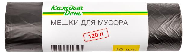 Мешки для мусора Каждый день 120 л 10 шт 67₽