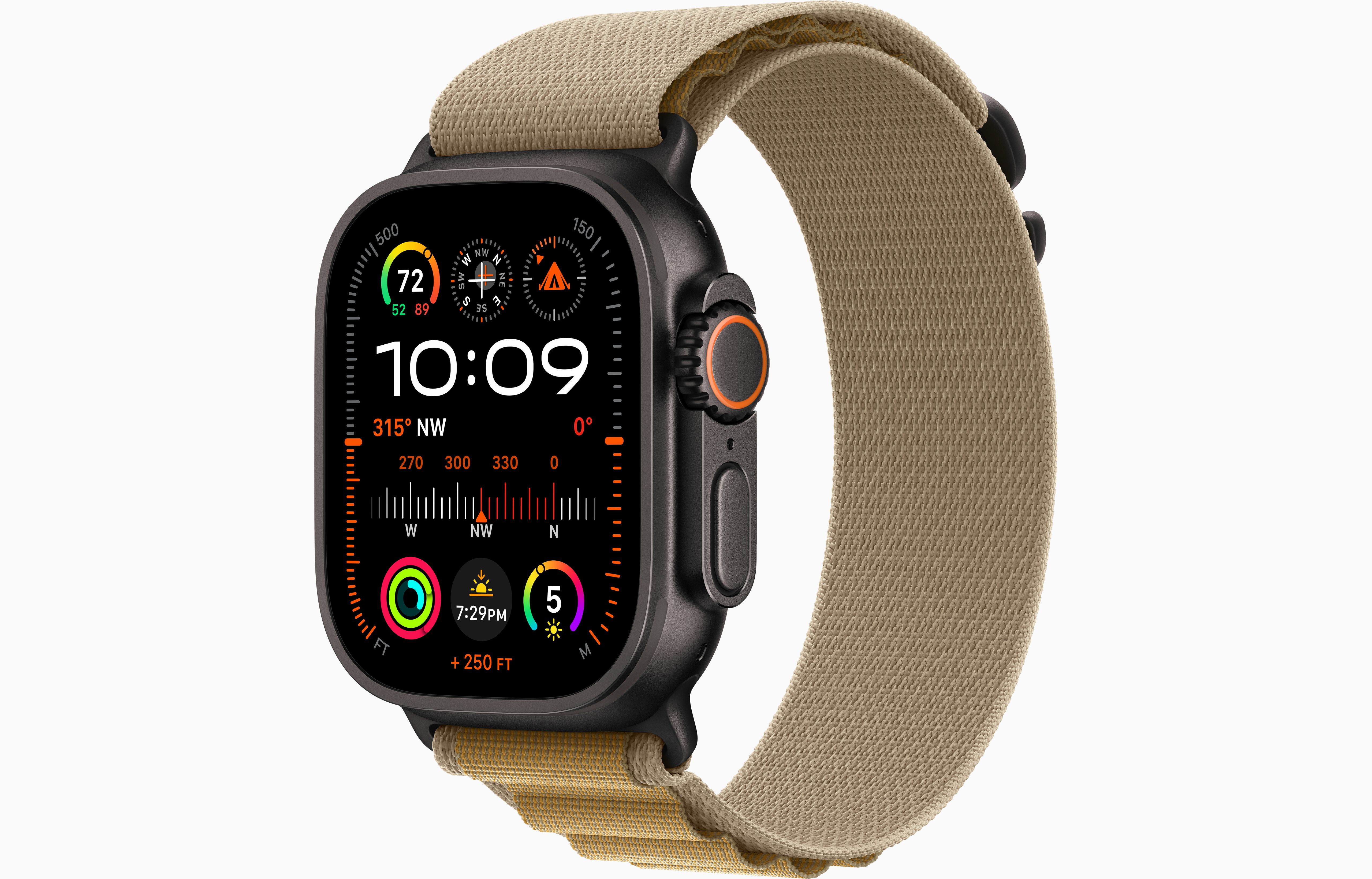 

Смарт-часы Apple Watch Ultra 2 Black with Alpine Loop Tan (S), Watch Ultra 2