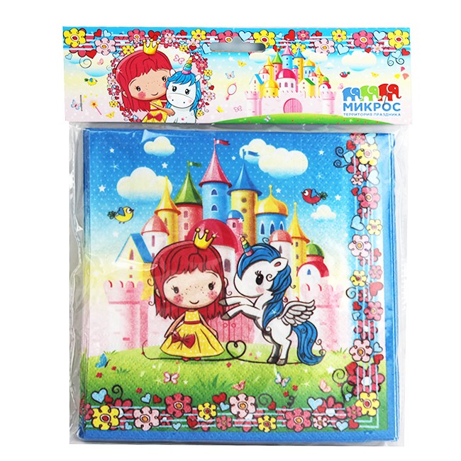 Салфетка Волшебная страна 3-х слойная 33*33 см (12 шт./уп.) Ч02013