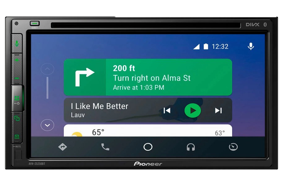 Автомагнитола CD DVD Pioneer AVH-Z5250BT 2DIN 4х50Вт