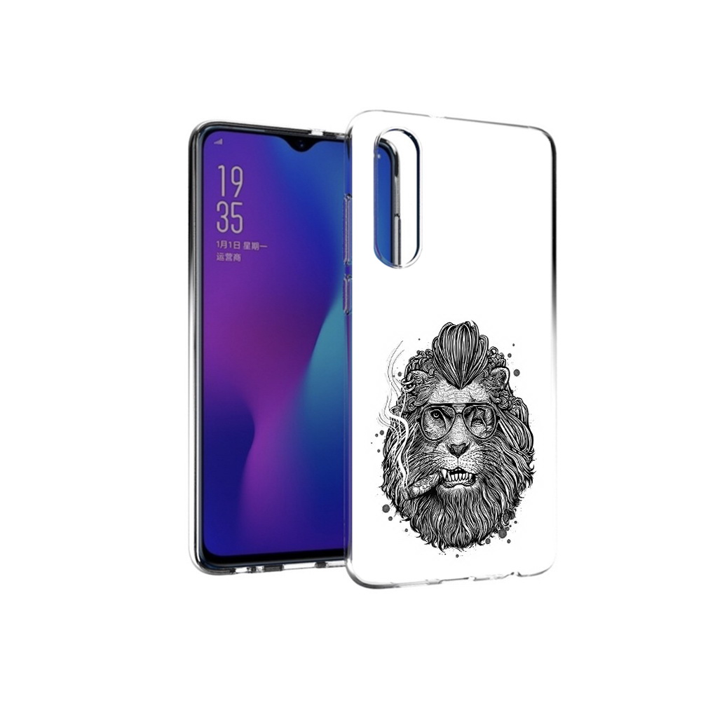 

Чехол MyPads Tocco для Huawei P30 курящий лев, Прозрачный, Tocco