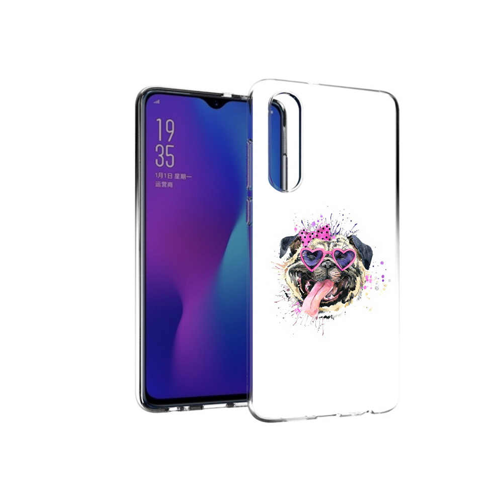 

Чехол MyPads Tocco для Huawei P30 Веселая собака, Прозрачный, Tocco