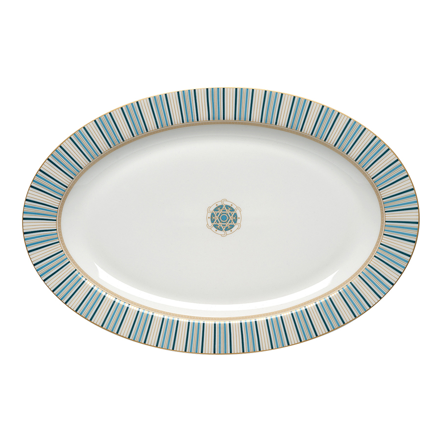 

Блюдо Pozzi Milano 1876 Liberty, фарфоровое, 36x24 см, Анна Лафарг-Блюда1-7