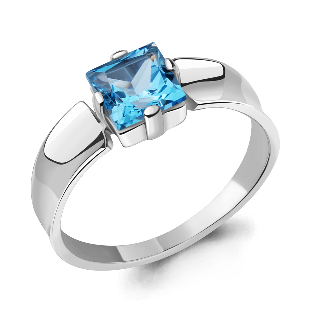 

Кольцо из серебра с топазом р., Aquamarine 6965305, 6965305_925_р