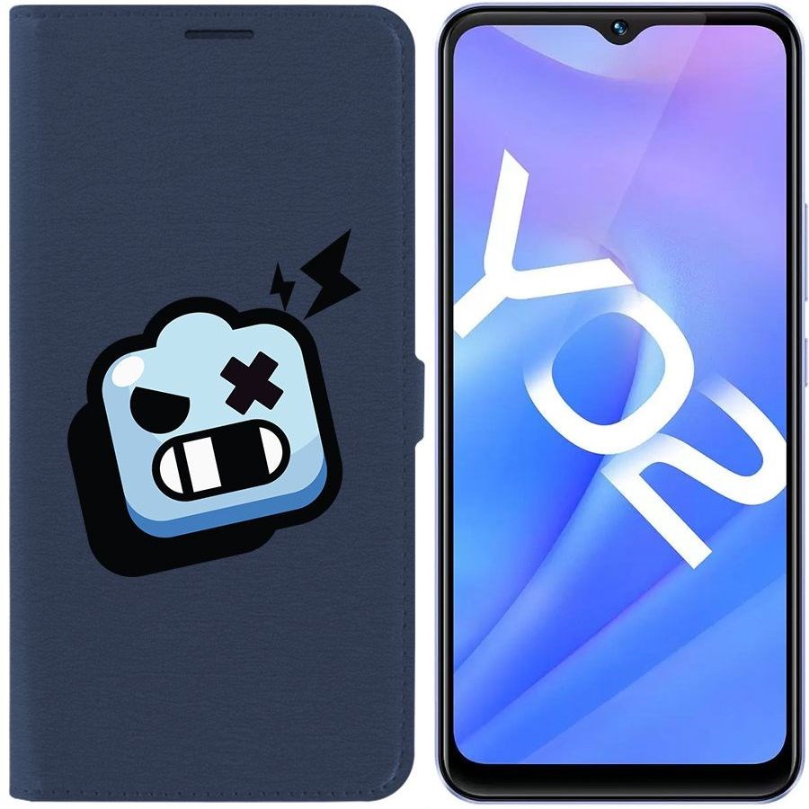 

Чехол-книжка Eco Book для Vivo Y02 Brawl Stars-Роборубка