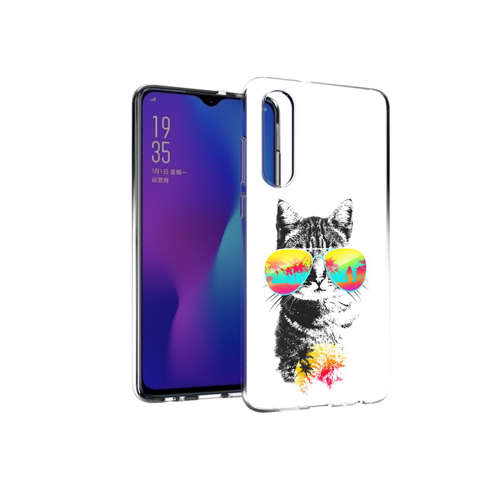 

Чехол MyPads Tocco для Huawei P30 крутой кот, Прозрачный, Tocco