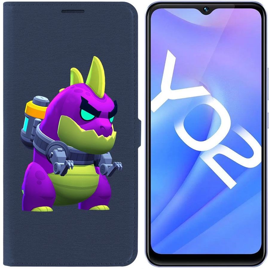 

Чехол-книжка Eco Book для Vivo Y02 Brawl Stars-Мегамонстр