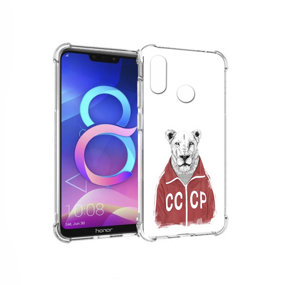 

Чехол MyPads Tocco для Honor 8C львица ссср (PT121522.29.450), Прозрачный, Tocco