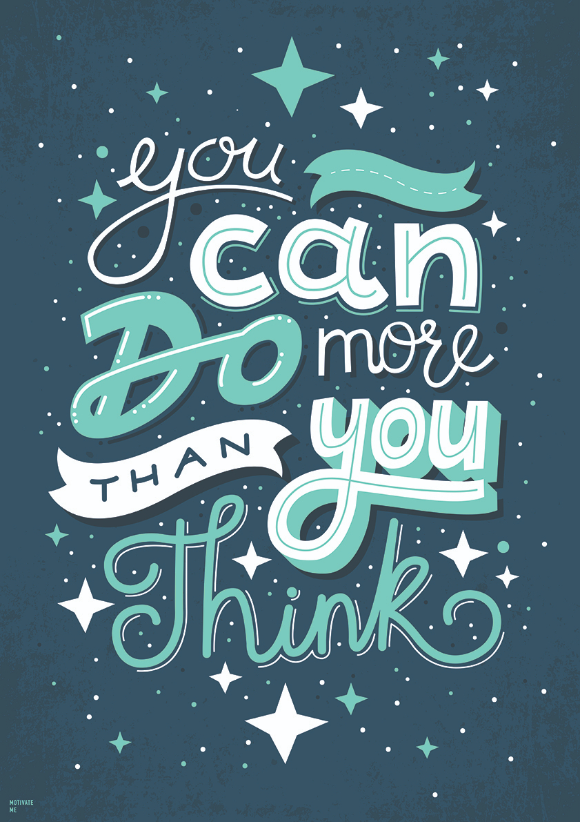 

Большой мотивационный постер на стену You Can Do More 40х50 см без рамы, MMTHANYOU
