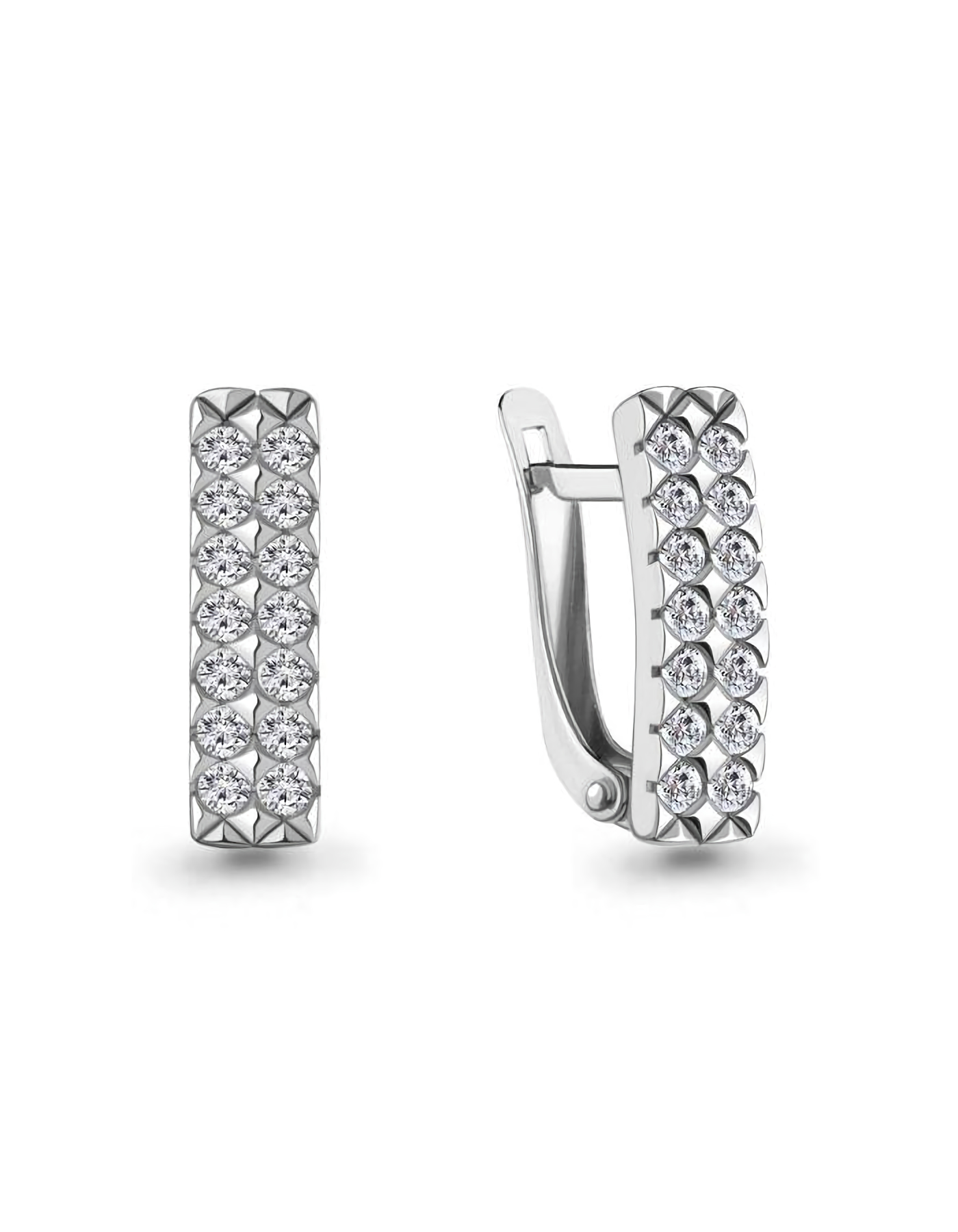 

Серьги из серебра TEO MAORI 8400449А.5, фианит, 8400449А.5