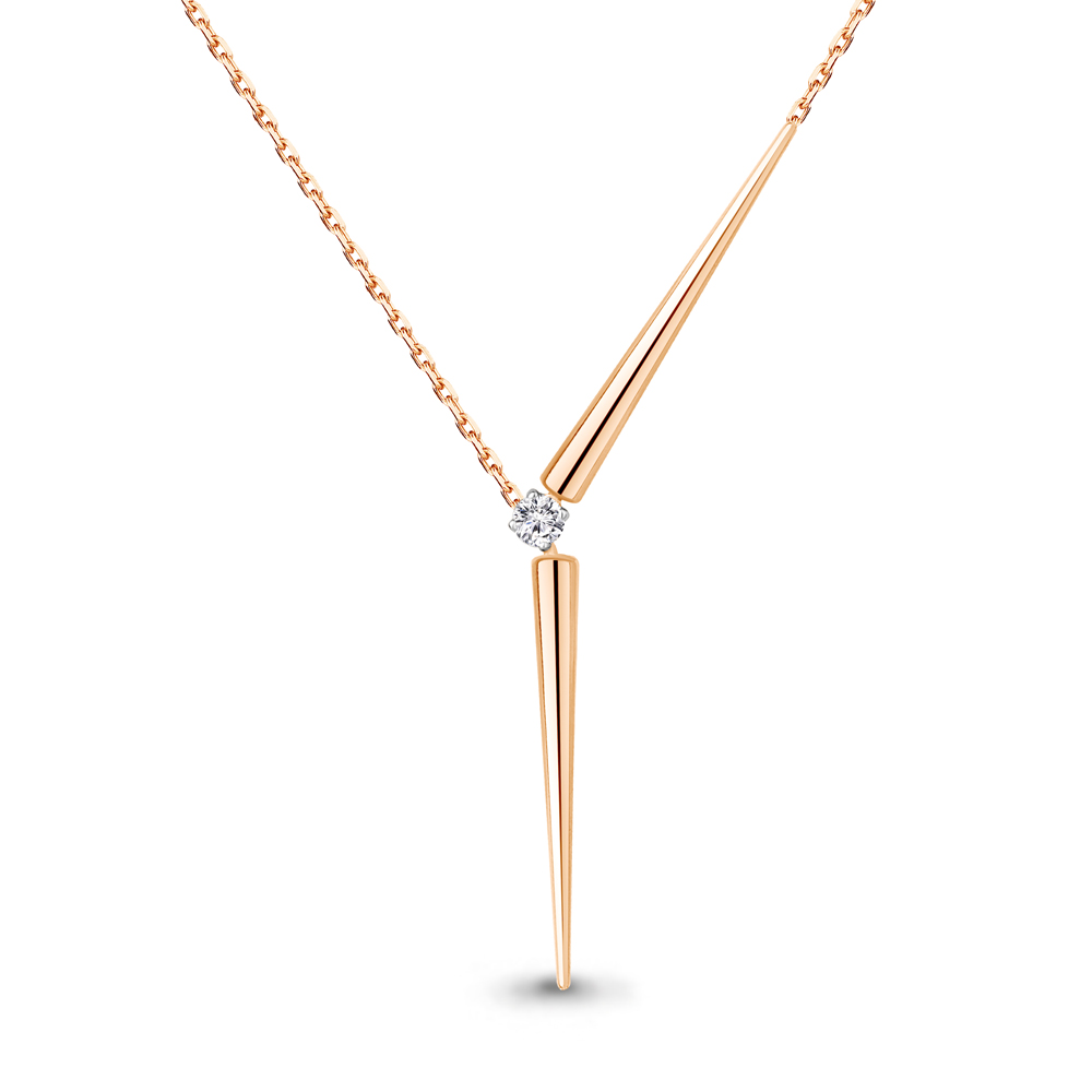 

Колье-галстук из красного золота с бриллиантом 45 см Aquamarine 970471к, 970471к_585_кз