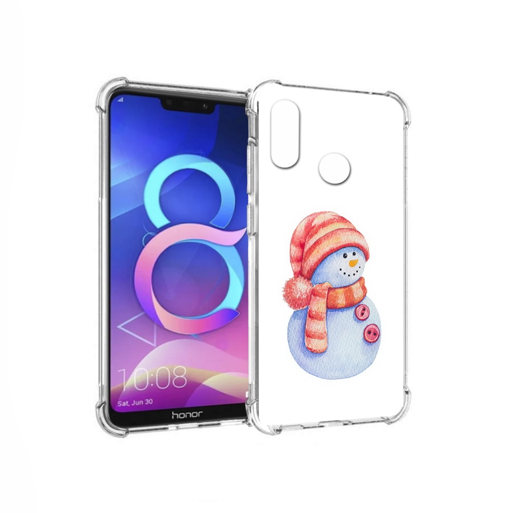 

Чехол MyPads Tocco для Honor 8C Веселый снеговик (PT121522.29.44), Прозрачный, Tocco