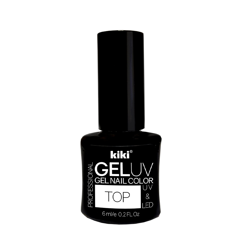 Топовое покрытие для гель-лака Kiki Топ Gel Uv&Led, 6 мл лампа для гель лака jessnail sun x uv led 54 вт 36 таймер таймер 10 30 60 сек белая