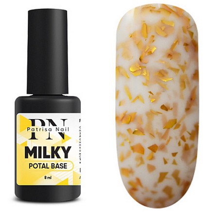 фото Каучуковая база patrisa nail potal milky 8 мл